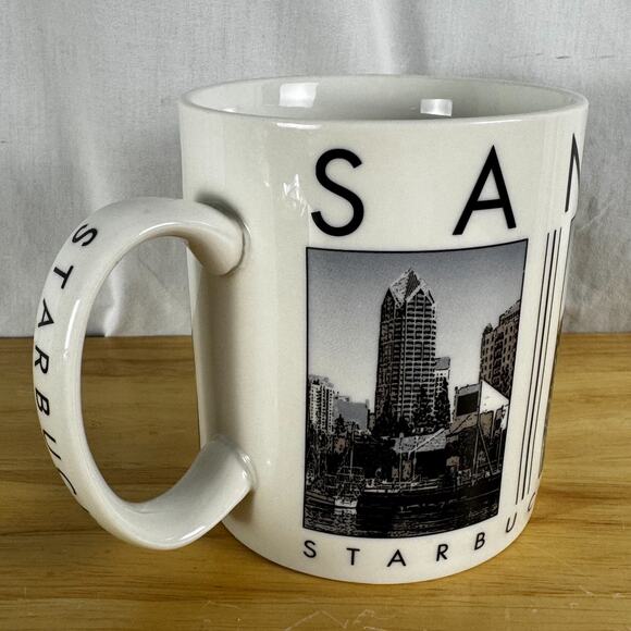 Starbucks Other - Starbucks San Diego City Scenes Series 2003 Black White Photos Landmarks Mug Cup
